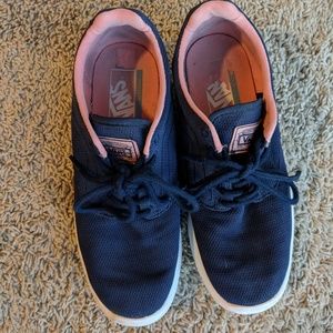 VANS SNEAKERS SIZE 8.5 | NAVY AND PINK